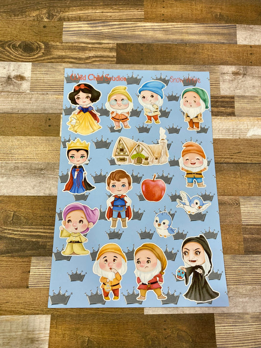 Snow White Princess Planner Stickers