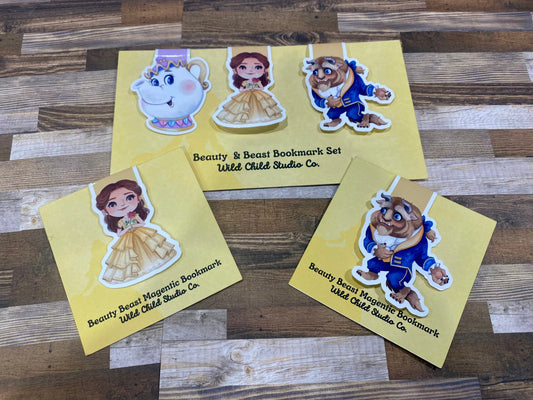 Beauty Beast Magnetic Bookmark