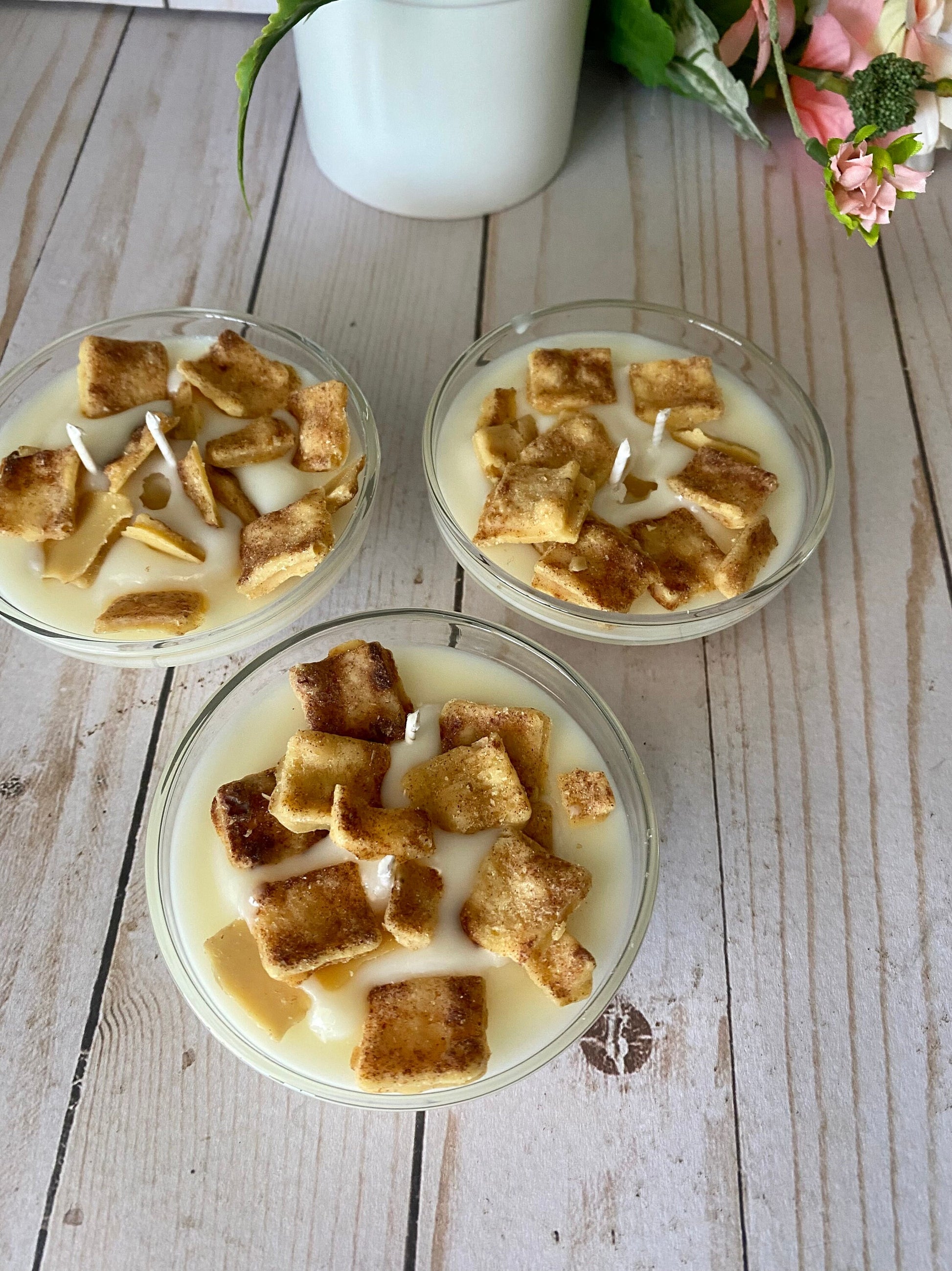 Cinnamon Toast Inspired Cereal Mini Candle