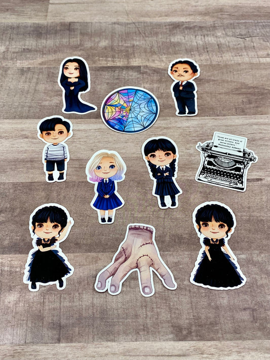 Kooky Addams Family Sticker Pack