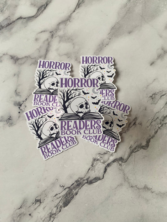 Bookish Horror Readers Book Club Sticker Pack