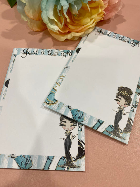 Breakfast Tiffany Inspired Notepads