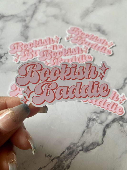 Bookish Baddie Vinyl Sticker