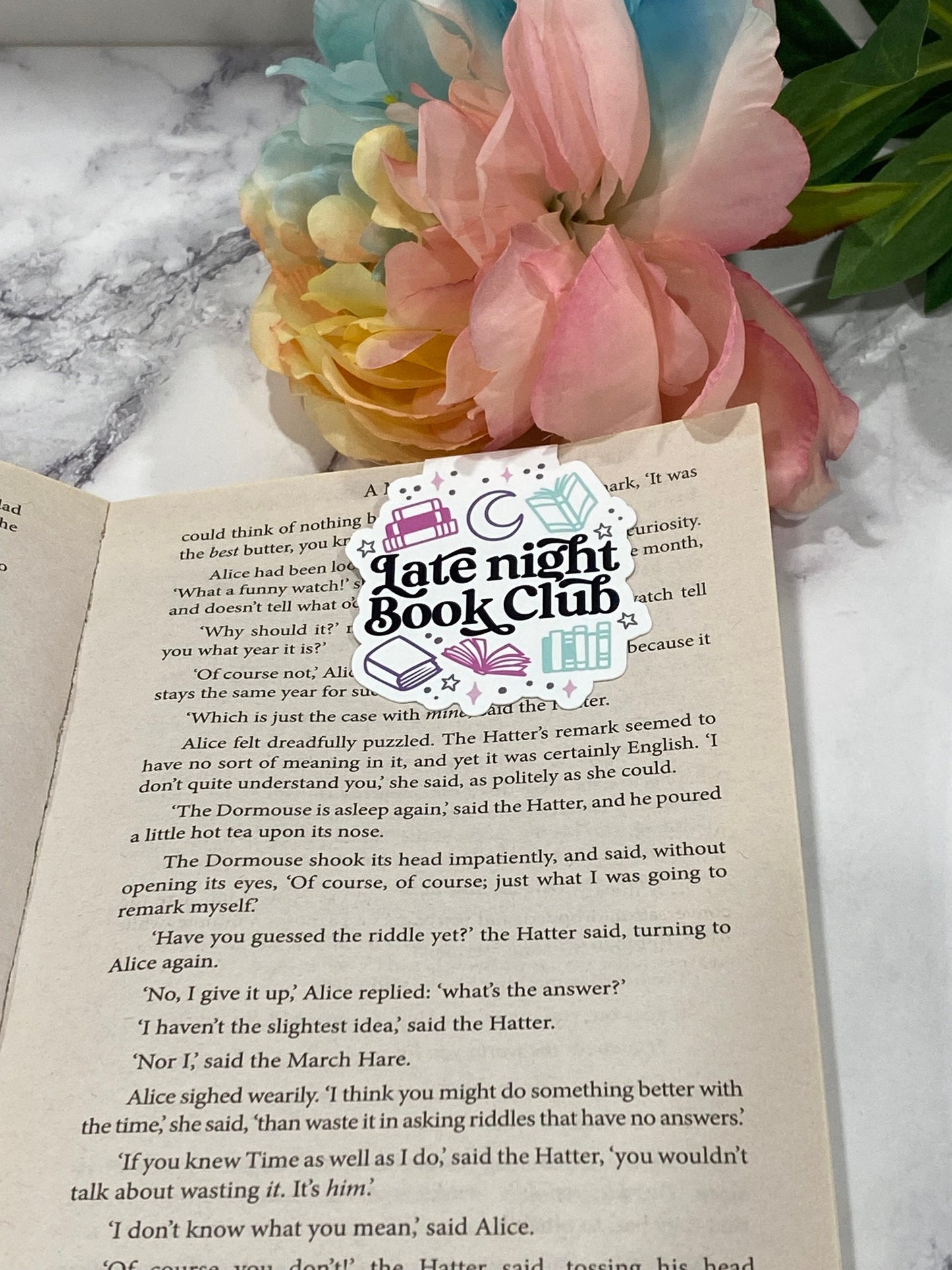 Late Night Bookclub Magnetic Bookmark