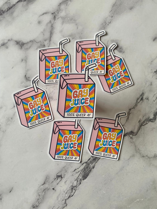 Gay Juice Vinyl Sticker